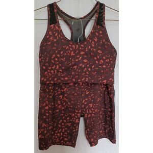 LegEnd Women’s Activewear 2 Pc Workout Suit XL Brown/Pink Color A 140